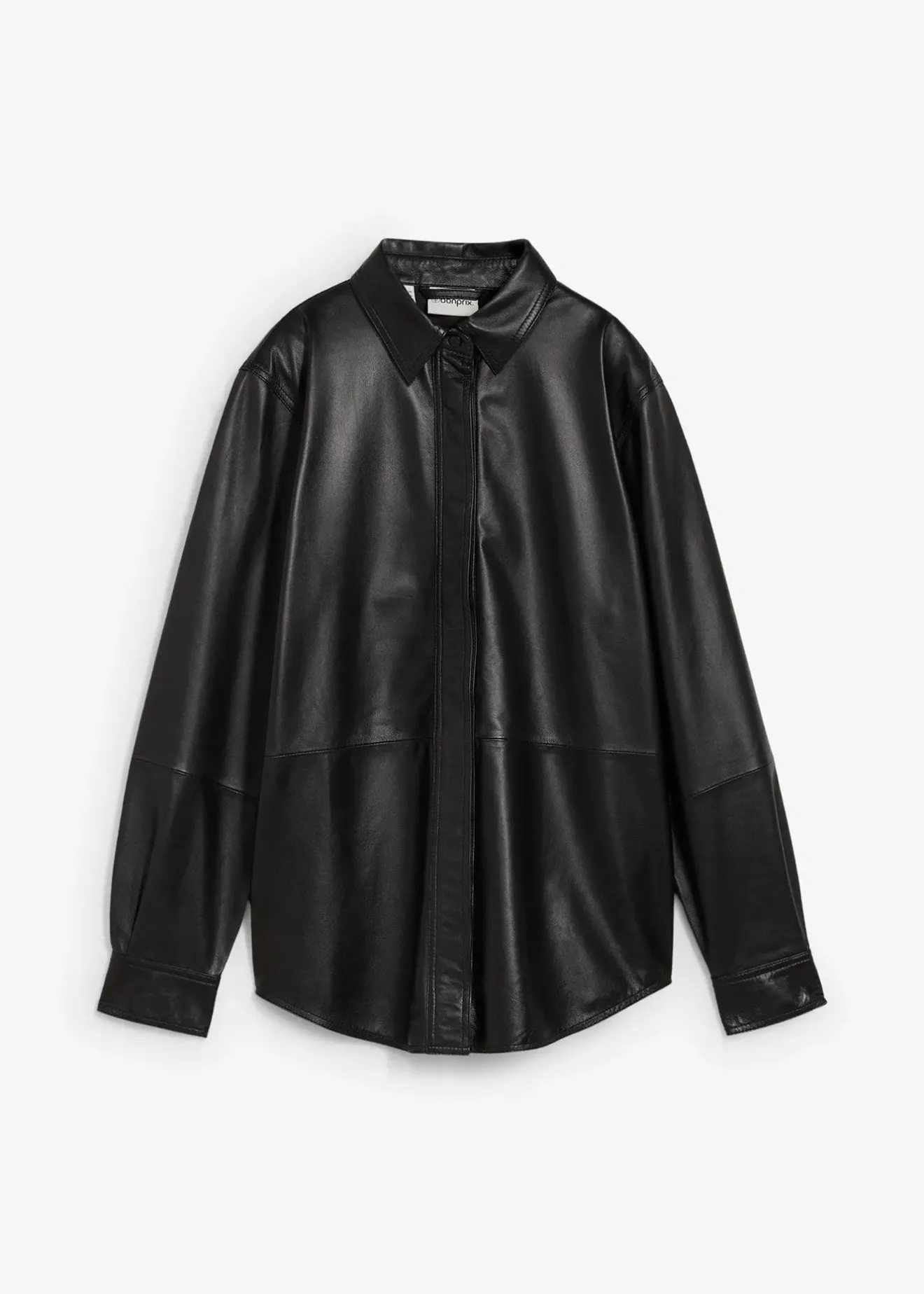 Femme bonprix Premium|Chemisiers|Chemise en cuir d’agneau nappa