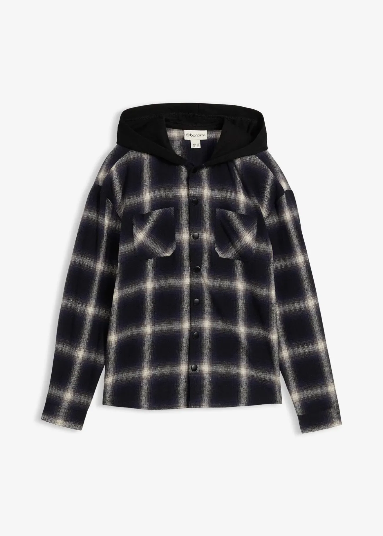 bonprix Chemise en flanelle à capuche|Enfant Vêtements Enfant|Garçons 9-16 Ans·Costumes & Chemises