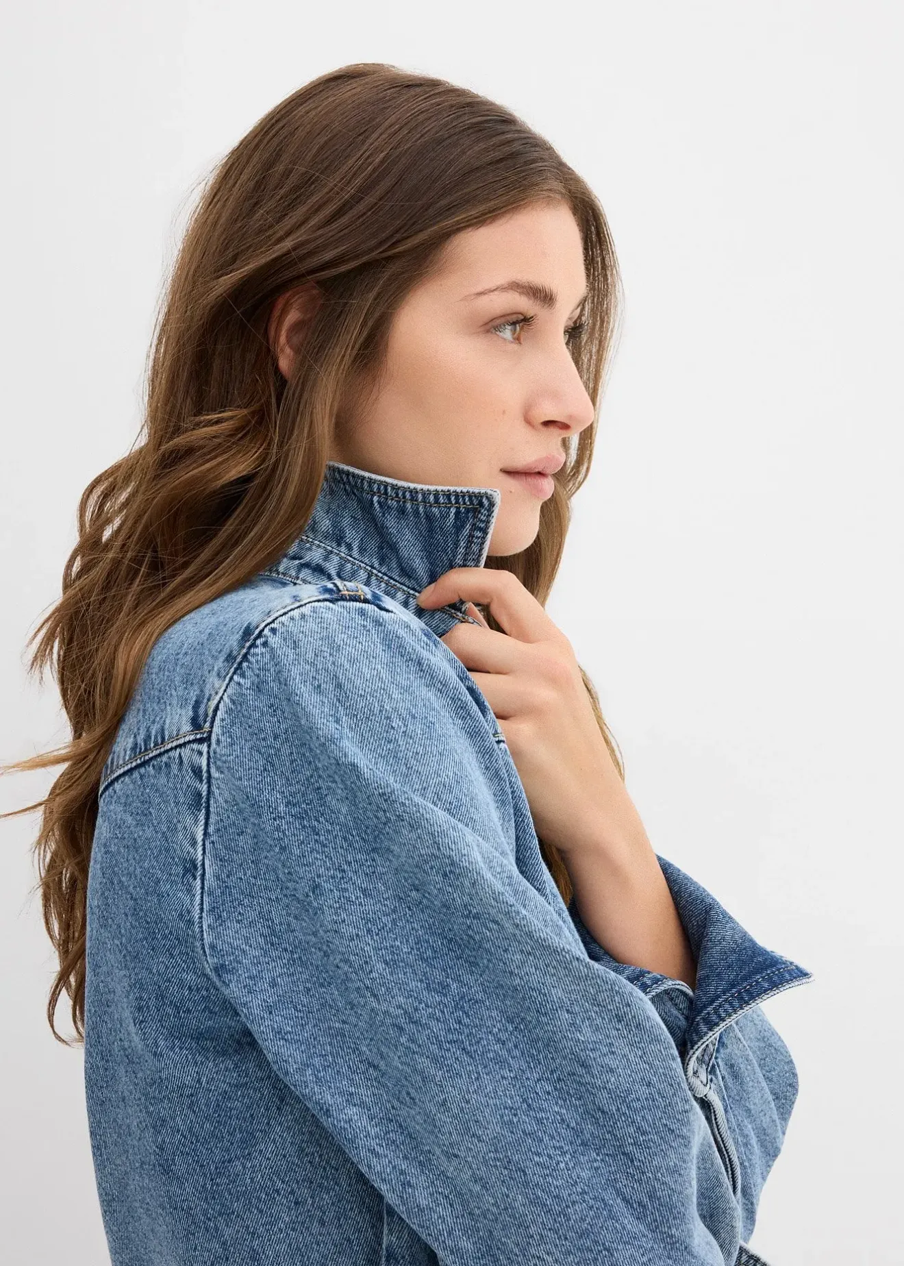 bonprix Chemise en jean 100% coton|Femme Chemisiers