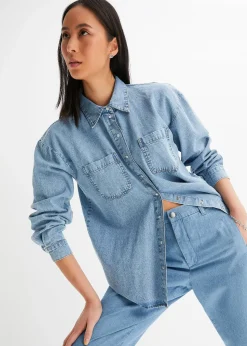 bonprix Chemise en jean oversize|Femme Chemisiers
