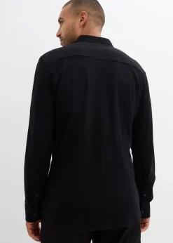 bonprix Chemise en piqué de coton ultra-extensible, slim|Homme Chemises