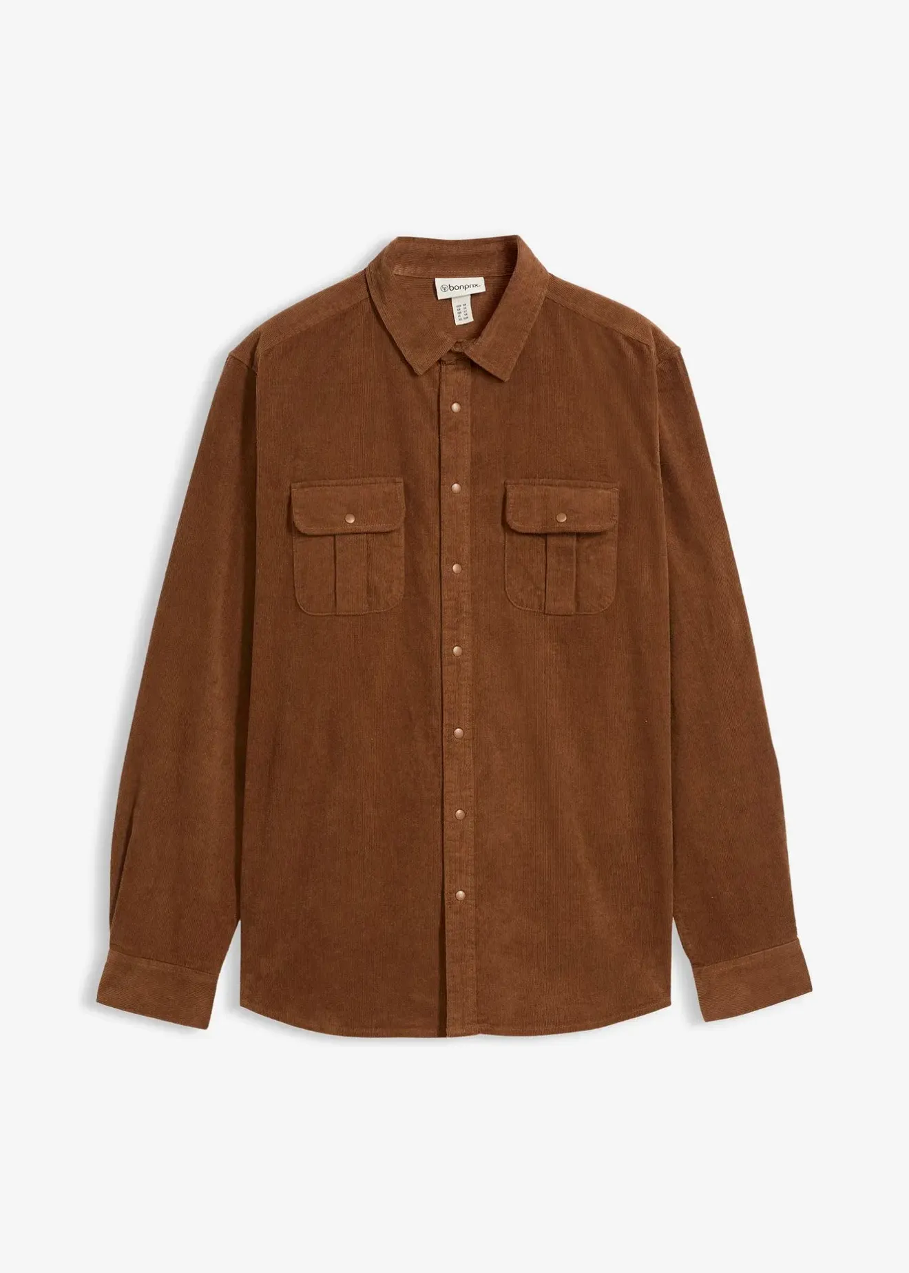 bonprix Chemise en velours côtelé de coton extensible|Homme Chemises