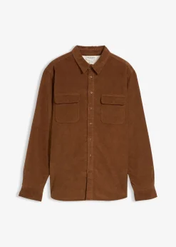 Homme bonprix Vêtements Thermiques|Chemises|Chemise en velours côtelé extensible avec doublure polaire