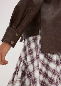 bonprix Chemise enduite effet usé|Femme Chemisiers