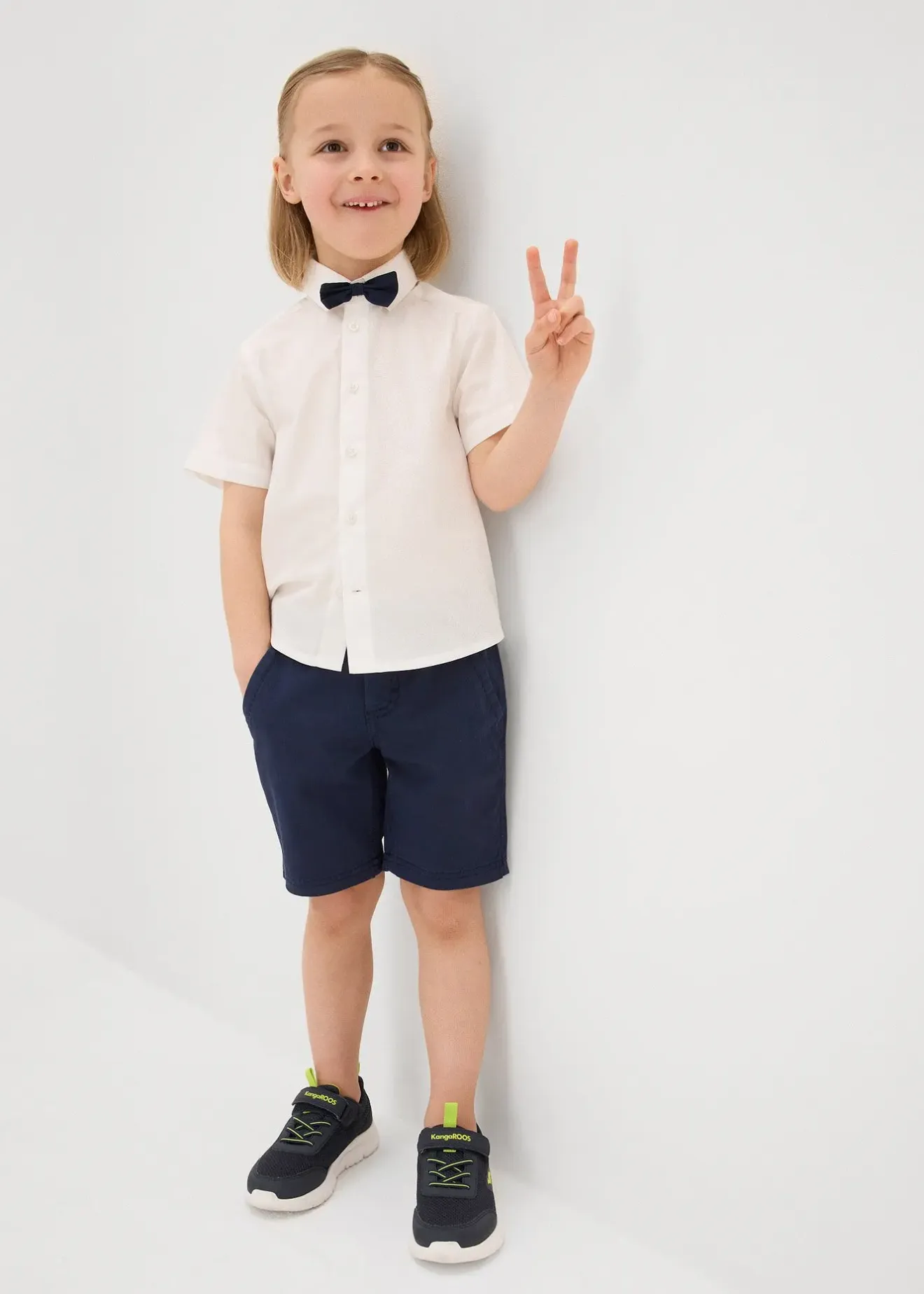 Enfant bonprix Garçons 2-8 Ans·Costumes & Chemises|Chemise et nœud papillon 100% coton (ens. 2 pces)