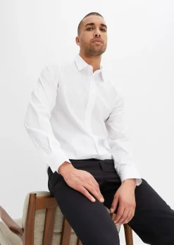 bonprix Chemise habillée extensible, Slim|Homme Chemises