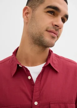 Homme bonprix Chemises|Chemise manches courtes 100% coton