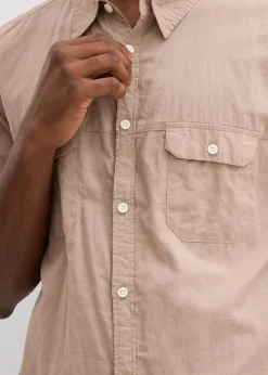 Homme bonprix Chemises|Chemise manches courtes 100% coton