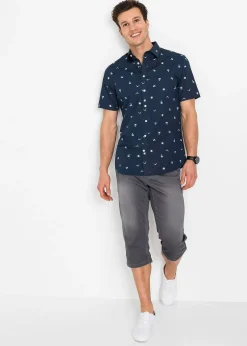 Homme bonprix Chemises|Chemise manches courtes 100% coton