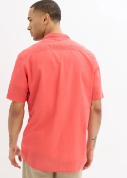 Homme bonprix Chemises|Chemise manches courtes 100% coton