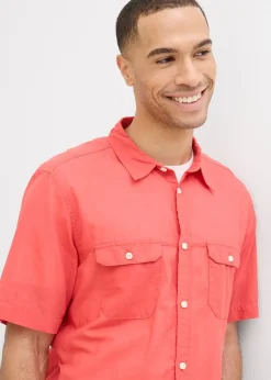 Homme bonprix Chemises|Chemise manches courtes 100% coton