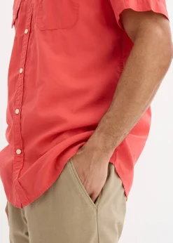 Homme bonprix Chemises|Chemise manches courtes 100% coton