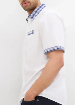 Homme bonprix Chemises|Chemise manches courtes 100% coton