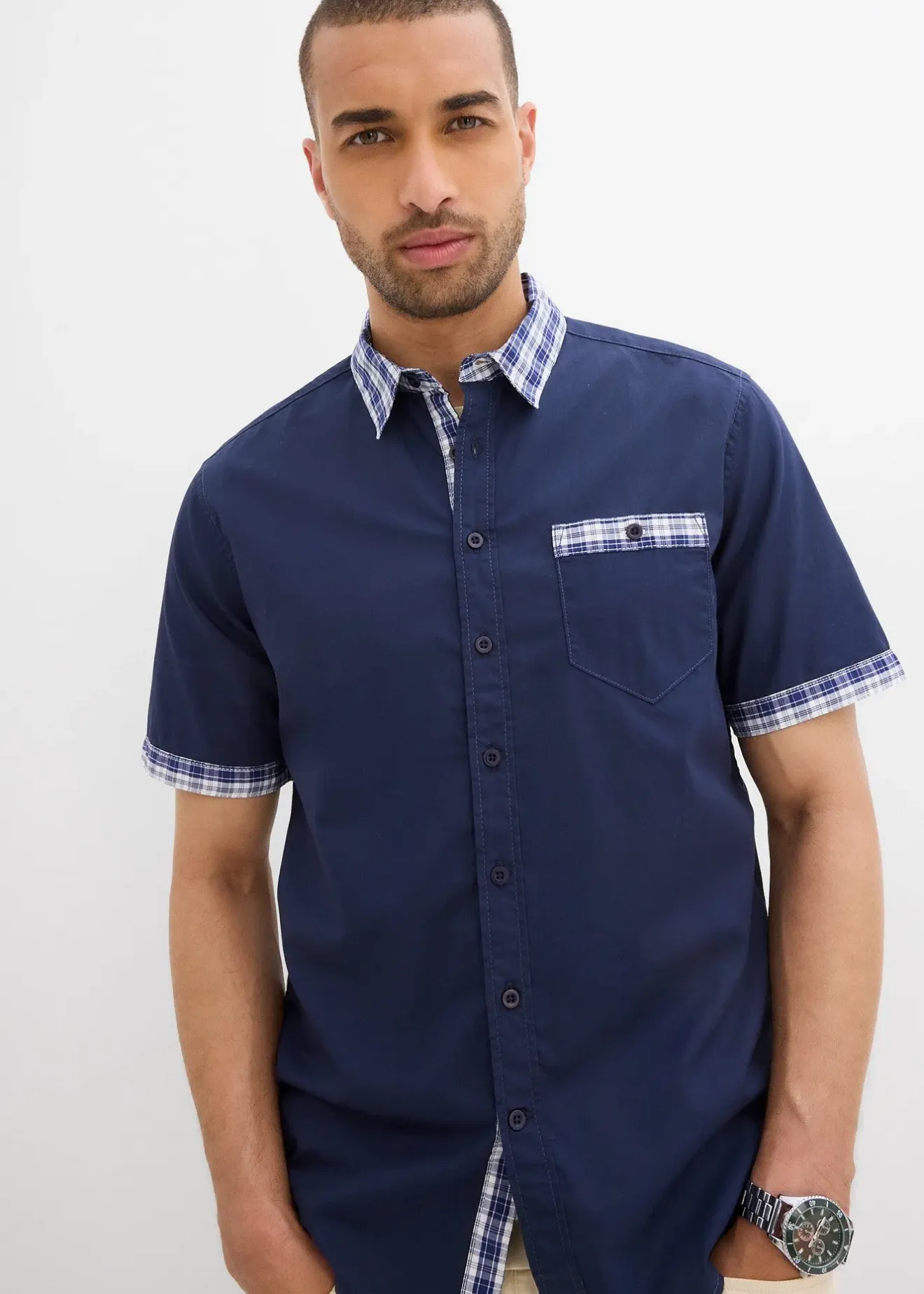 bonprix Chemise manches courtes 100% coton|Homme Chemises