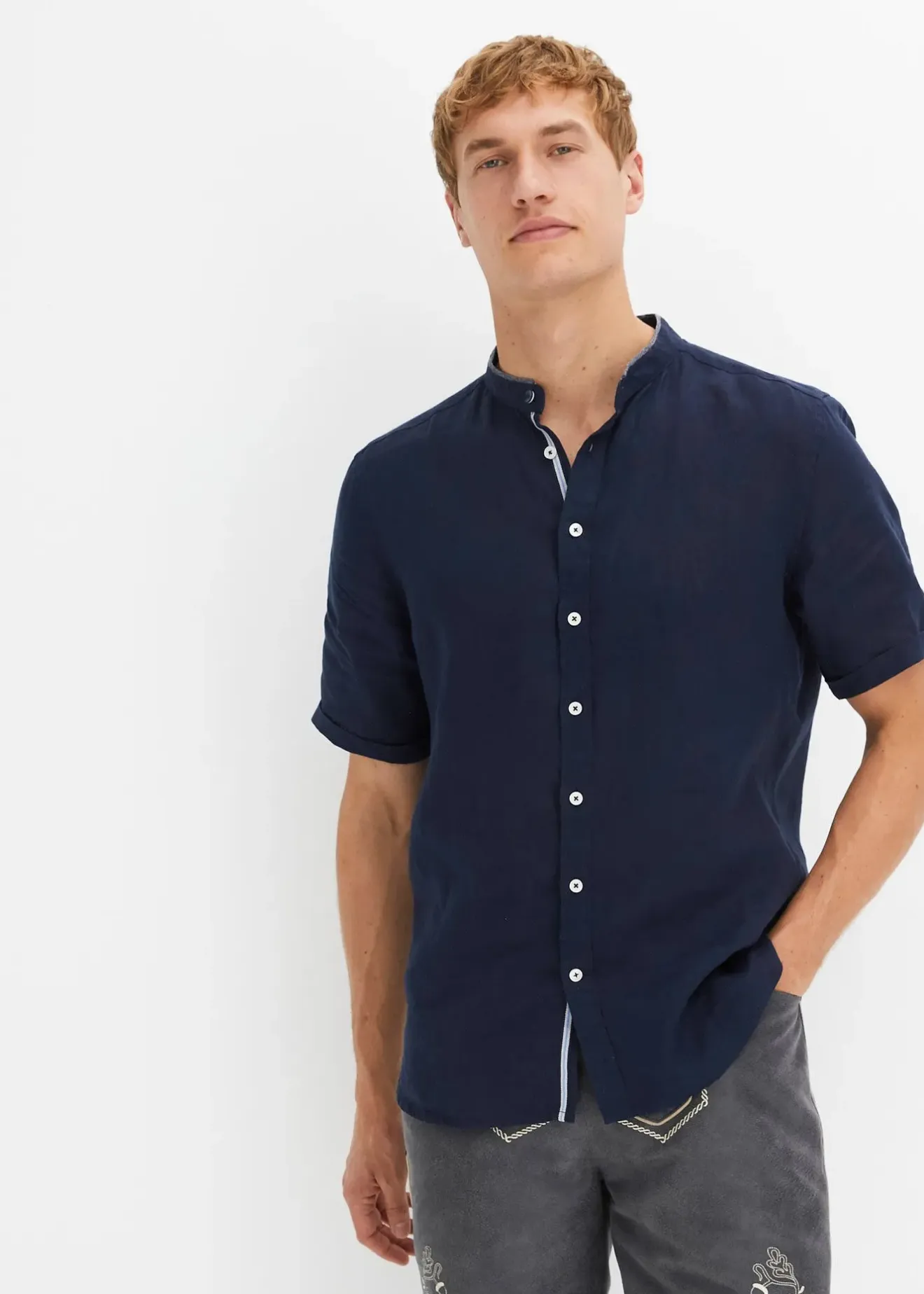 bonprix Chemise manches courtes 100% lin|Homme Chemises