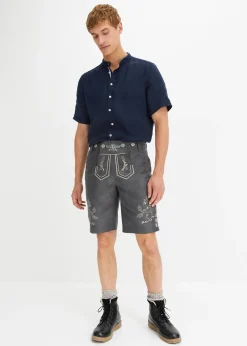 bonprix Chemise manches courtes 100% lin|Homme Chemises