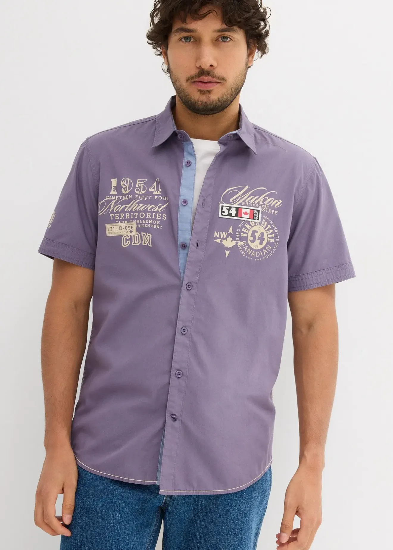bonprix Chemise manches courtes à imprimé|Homme Chemises