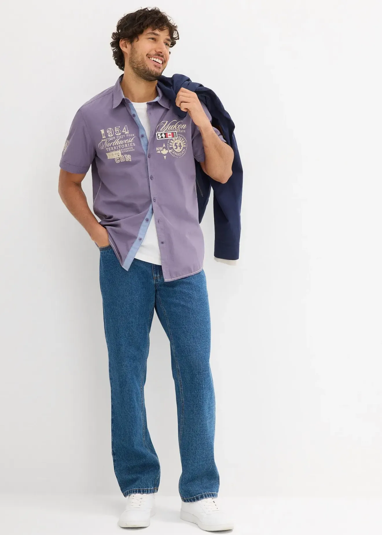 bonprix Chemise manches courtes à imprimé|Homme Chemises