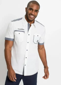 bonprix Chemise manches courtes 100% coton|Homme Chemises