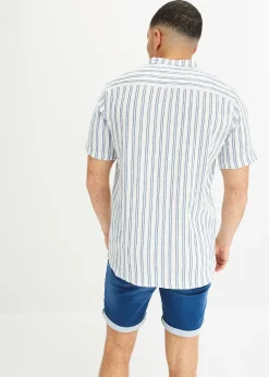 bonprix Chemise manches courtes, aspect froissé|Homme Chemises