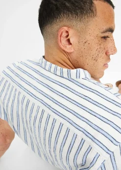 bonprix Chemise manches courtes, aspect froissé|Homme Chemises