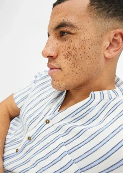 bonprix Chemise manches courtes, aspect froissé|Homme Chemises