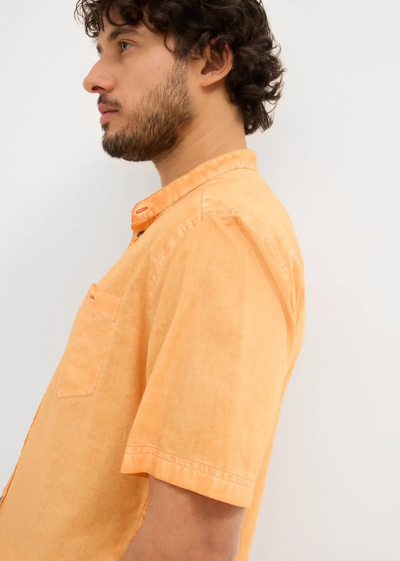 bonprix Chemise manches courtes aspect délavé|Homme Chemises
