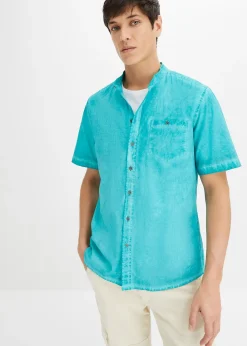 bonprix Chemise manches courtes aspect délavé|Homme Chemises
