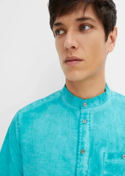 bonprix Chemise manches courtes aspect délavé|Homme Chemises