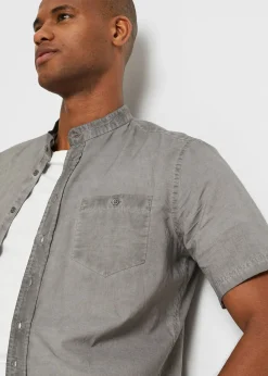 Homme bonprix Chemises|Chemise manches courtes aspect délavé