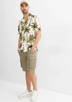 bonprix Chemise manches courtes en viscose, loose|Homme Mode Plage|Chemises