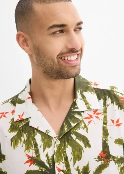 bonprix Chemise manches courtes en viscose, loose|Homme Mode Plage|Chemises