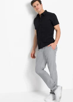 bonprix Chemise manches courtes extensible, slim|Homme Chemises