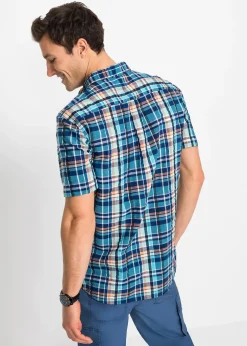 bonprix Chemise manches courtes en seersucker 100% coton|Homme Chemises