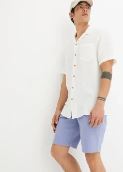 bonprix Chemise manches courtes en gaze 100% coton|Homme Chemises
