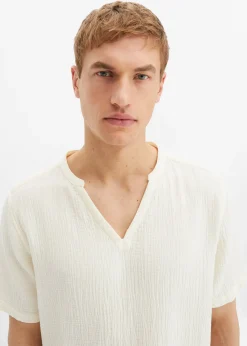 bonprix Chemise manches courtes en gaze de coton|Homme Chemises
