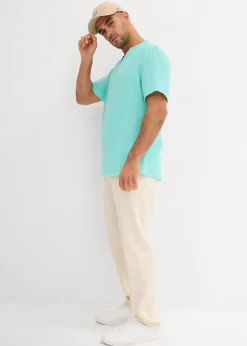 Homme bonprix Chemises|Chemise manches courtes en gaze de coton