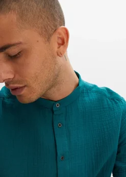 bonprix Chemise manches courtes en gaze de coton|Homme Chemises