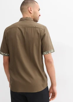 bonprix Chemise manches courtes en viscose, slim|Homme Chemises