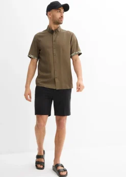 bonprix Chemise manches courtes en viscose, slim|Homme Chemises