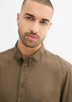 bonprix Chemise manches courtes en viscose, slim|Homme Chemises