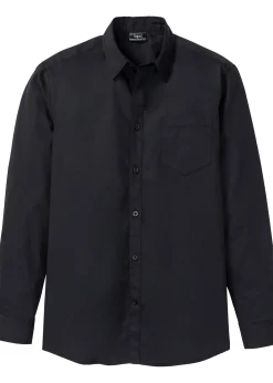 Homme bonprix Chemises|Chemise manches longues 100% coton