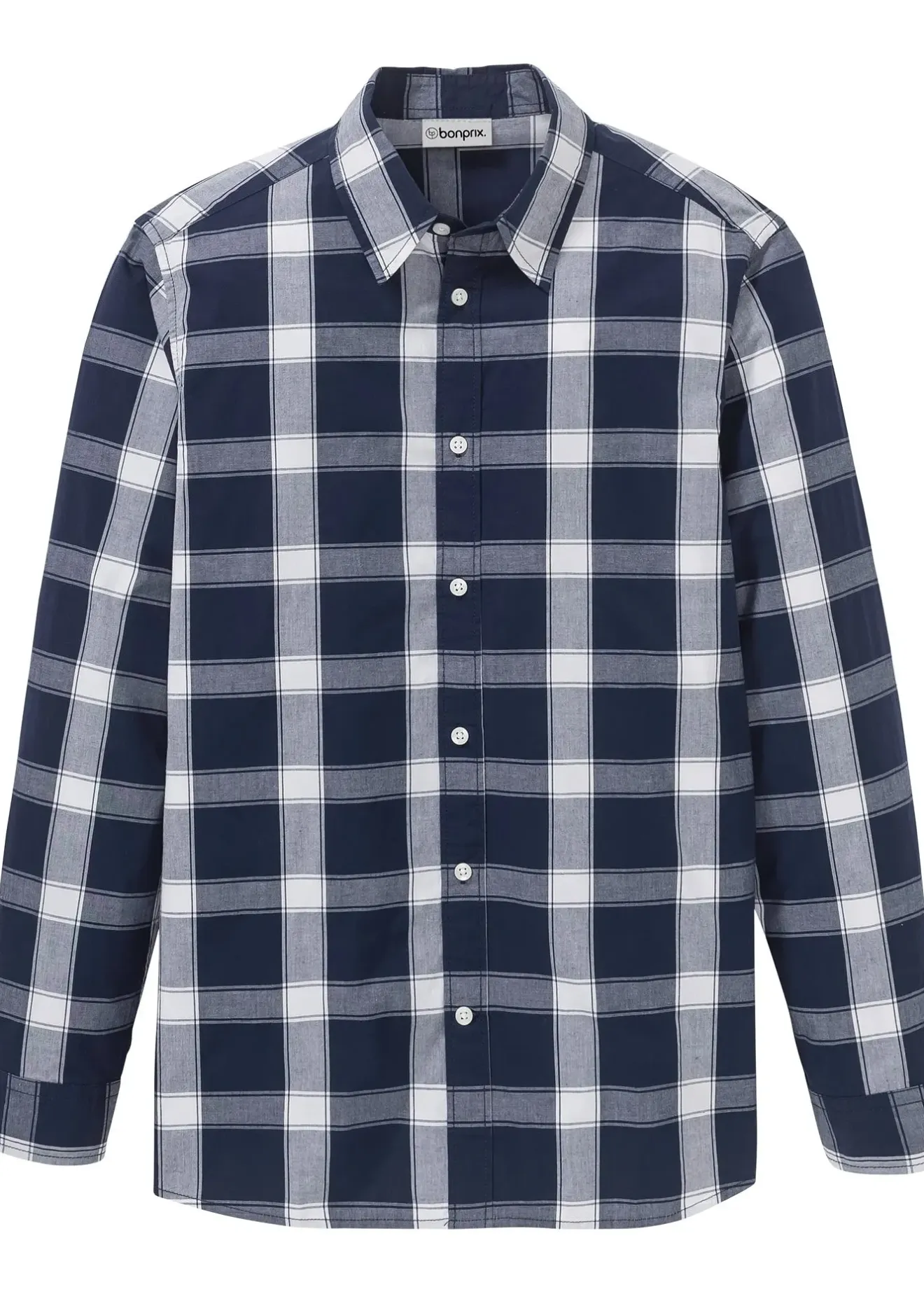 Homme bonprix Chemises|Chemise manches longues 100% coton