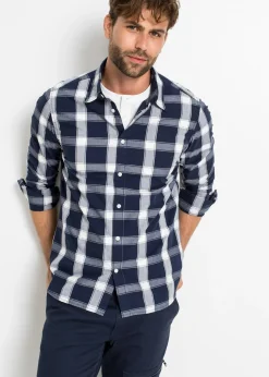 Homme bonprix Chemises|Chemise manches longues 100% coton