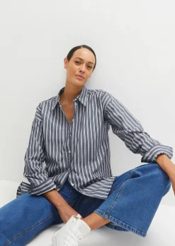 bonprix Chemise oversize 100% coton|Femme Chemisiers