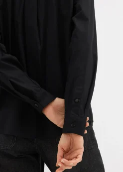 bonprix Chemise oversize avec poche poitrine contrastante|Femme Chemisiers