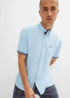 Homme bonprix Chemises|Chemise Oxford manches courtes, 100% coton