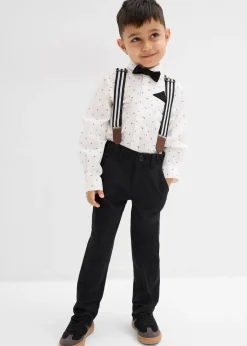 Enfant bonprix Vêtements Enfant|Garçons 2-8 Ans·Costumes & Chemises|Chemise, pantalon avec bretelles, nœud papillon (ens. 4 pces)