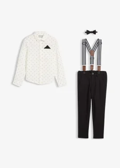 Enfant bonprix Vêtements Enfant|Garçons 2-8 Ans·Costumes & Chemises|Chemise, pantalon avec bretelles, nœud papillon (ens. 4 pces)