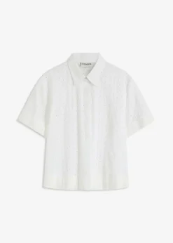 bonprix Chemisier à broderies anglaises|Femme Chemisiers